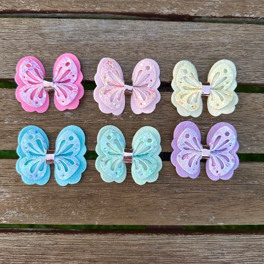 Flutterfly Bow Set (2.5” all 6 colours)