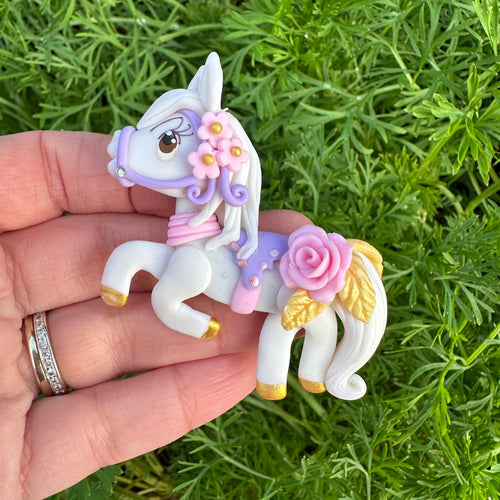 Custom Unicorn Clay Bow