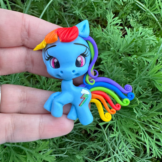 Custom Pony Clay Bow