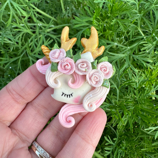 Custom Unicorn Clay Bow