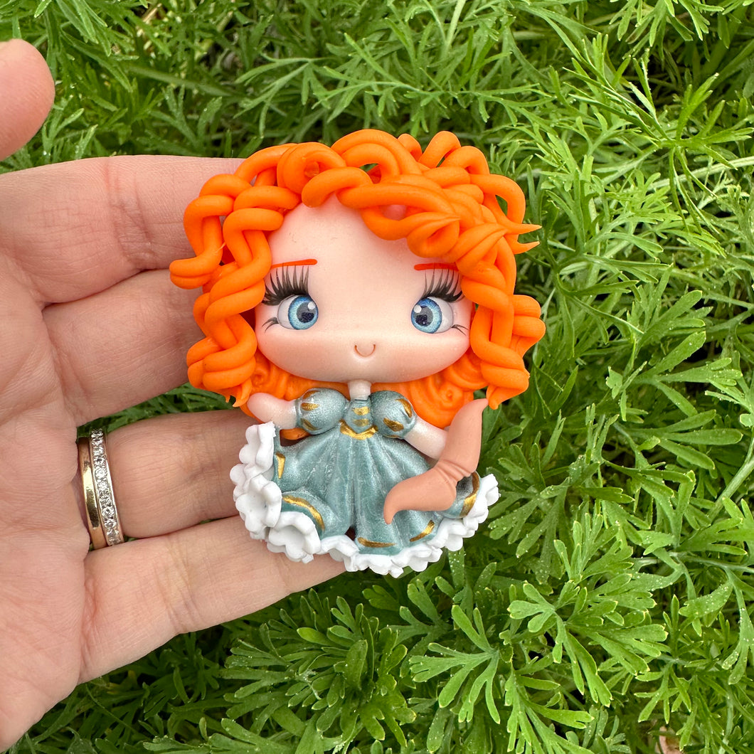 Custom Princess Clay Bow