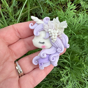 Custom Unicorn Clay Bow