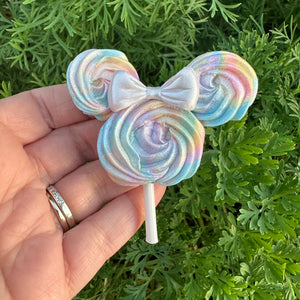 Custom Mouse Lollipop Clay Bow