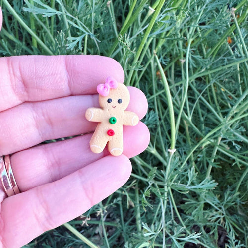 Mini Gingerbread Clay Bow