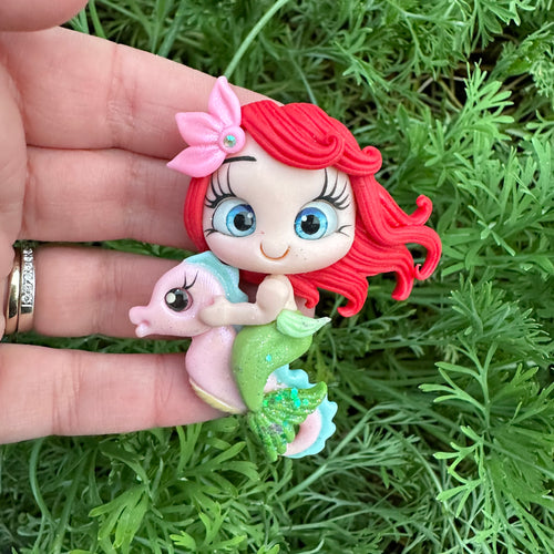 Custom Mermaid Princess Clay Bow