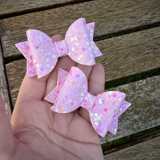 Baby Dolly Bows// Pink Sprinkles Glitter