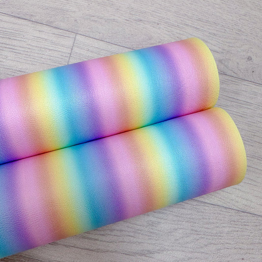 Beauty Rainbow Printed Leather