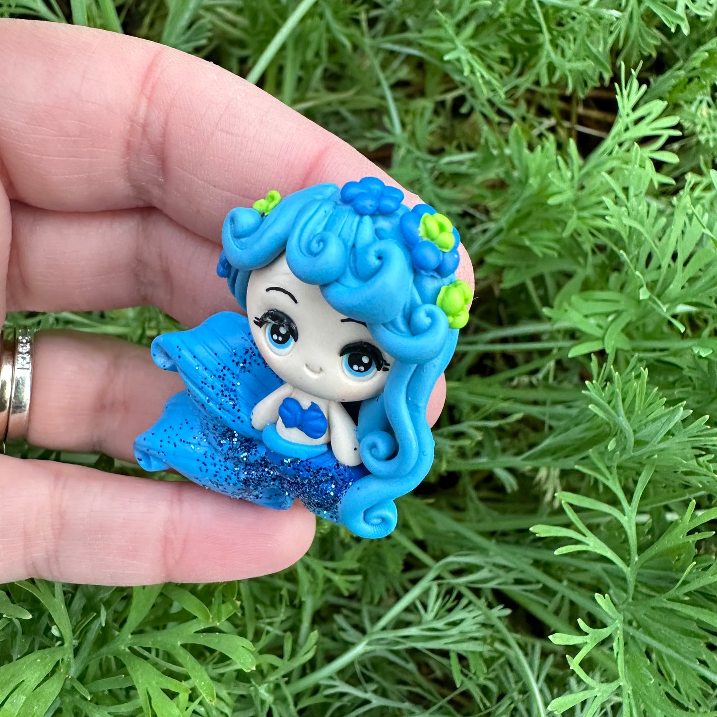 Custom Mermaid Clay Bow