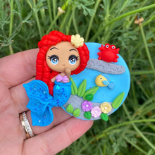 Load image into Gallery viewer, Custom Princess Mermaid Clay Bow