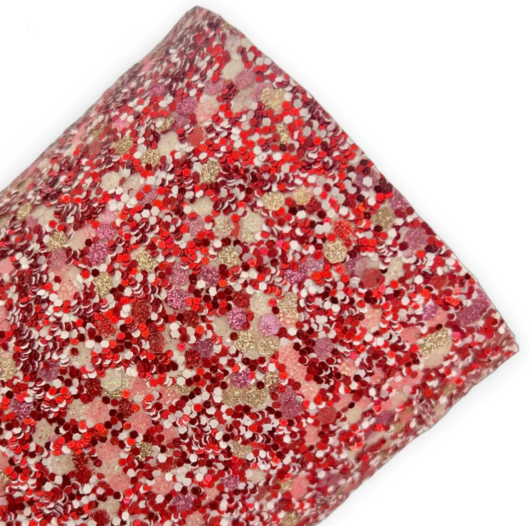 Candy Cane Christmas Chunky Glitter