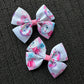 Marie Ribbon Bow Piggy Clips