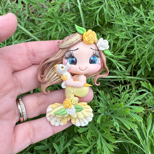 Custom Mermaid Clay Bow