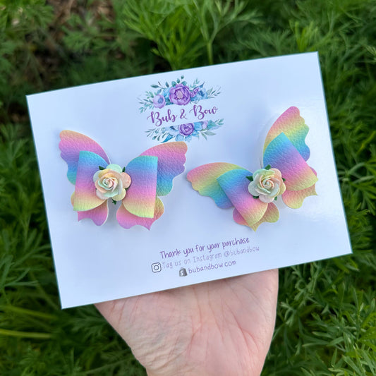 Pastel Rainbow Butterfly Piggys