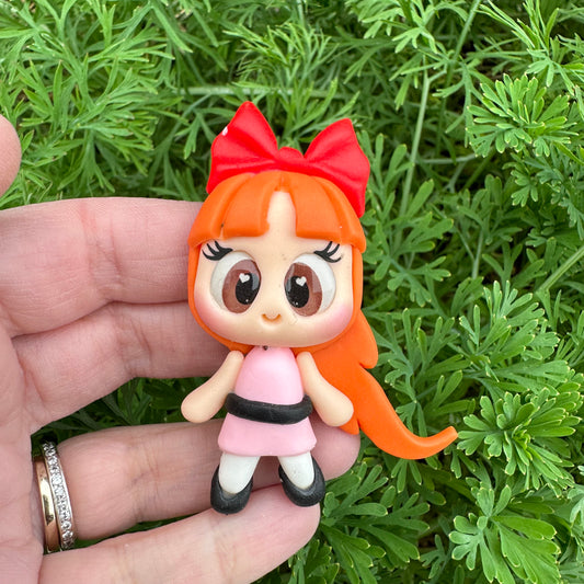 Custom Puff Girl Clay Bow