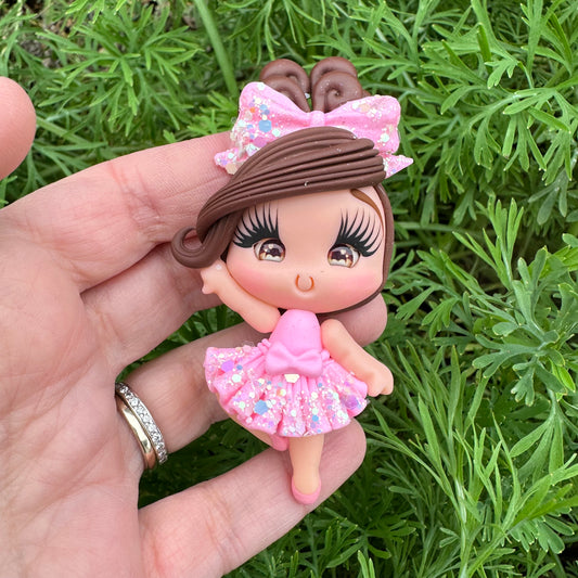 Custom Ballerina Clay Bow