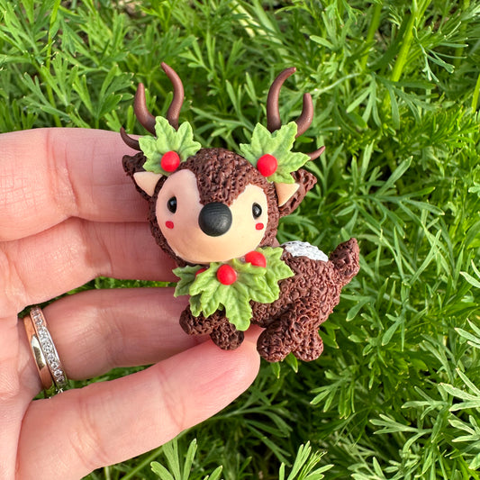 Custom Reindeer Clay Bow