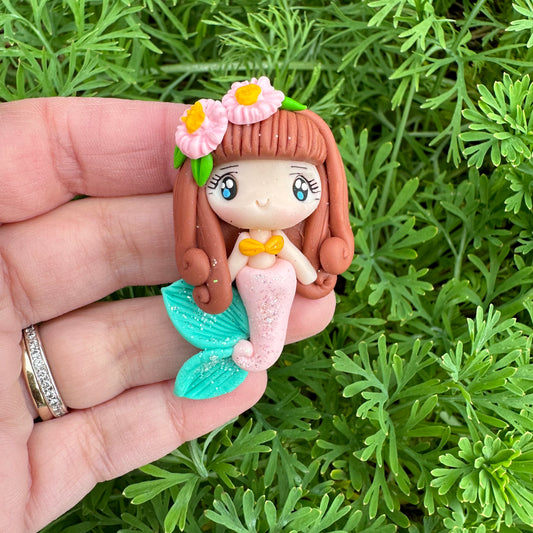 Custom Mermaid Clay Bow