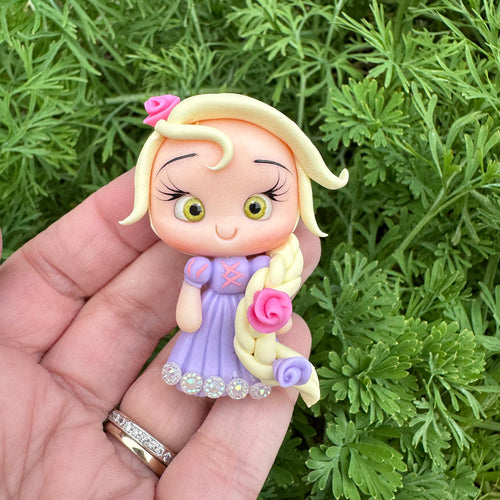 Custom Princess Clay Bow