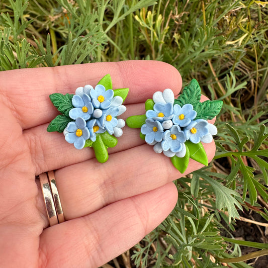 Custom Floral Clay Bow Piggys