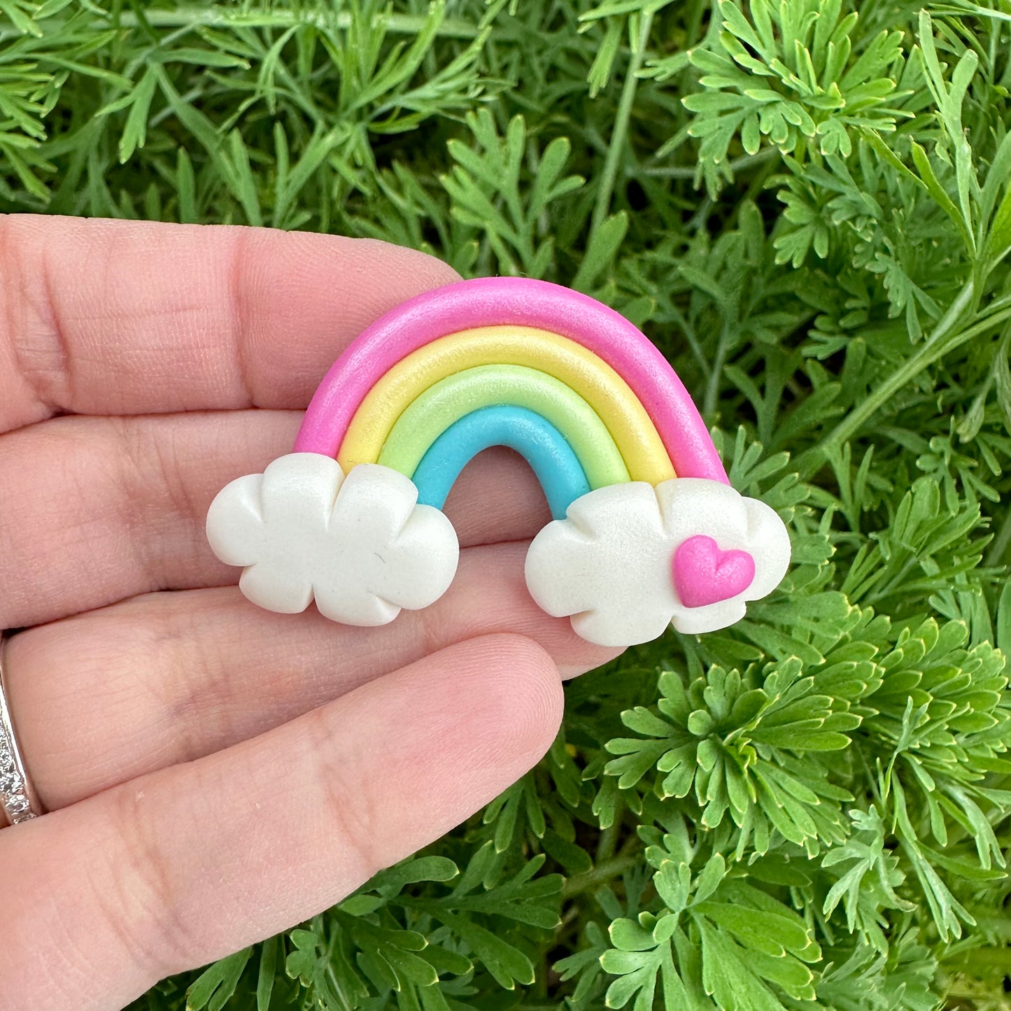 Custom Rainbow Clay Bow