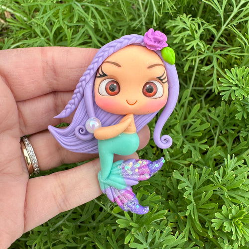 Custom Mermaid Clay Bow