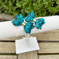 Baby Dolly Classic Glitter Bows// Peacock