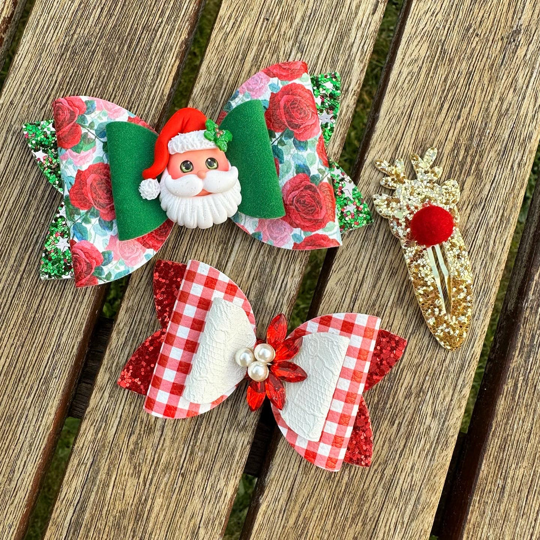 Christmas Bow Set