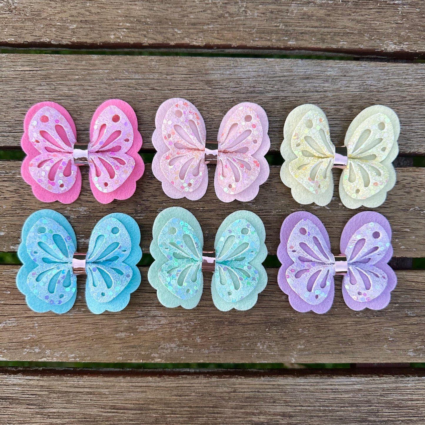 Flutterfly Bow Set (3”- all 6 colours)