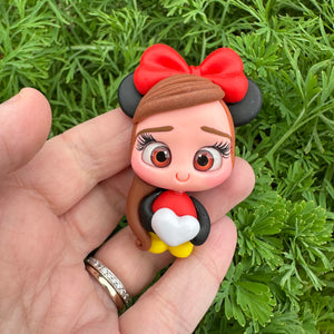 Custom Character Mouse Girl Clay Bow