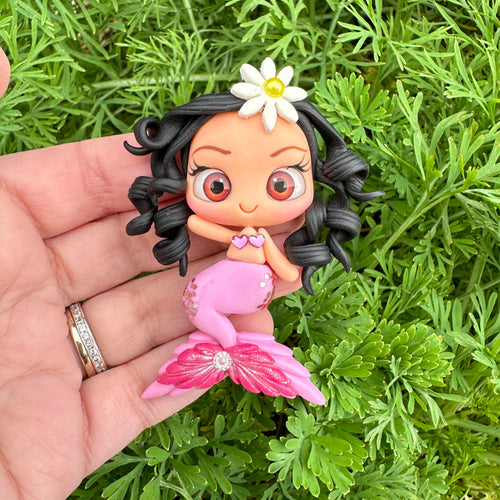 Custom Mermaid Clay Bow