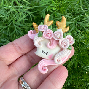 Custom Unicorn Clay Bow