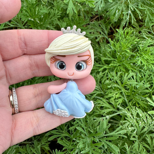 Custom Princess Clay Bow