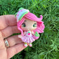 Custom Strawberry Shortcake Clay Bow