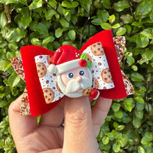 Load image into Gallery viewer, Santa Cookie Imogen Clay bow