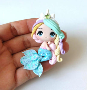 Custom Mermaid Clay Bow