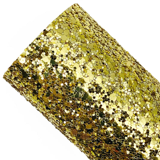 Yellow Gold Chunky Glitter