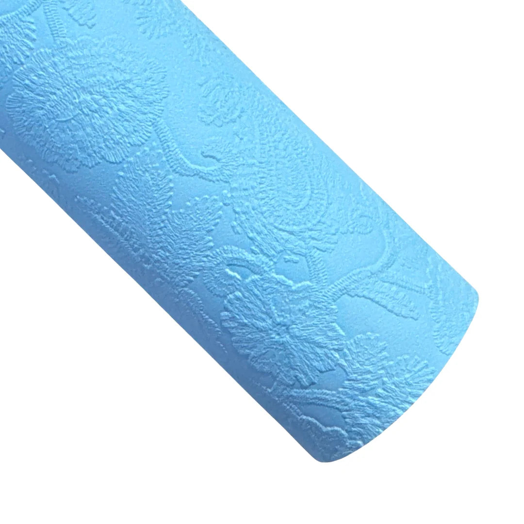 Blue Embossed