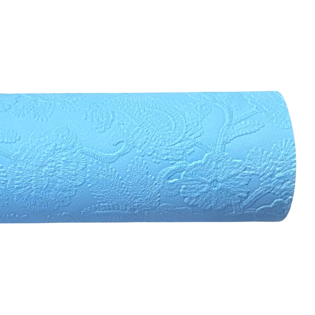 Blue Embossed