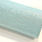 Blue Pastel Pearl Floral Embossed Leatherette