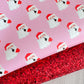 Shh Santa on Pink Glitter Duo