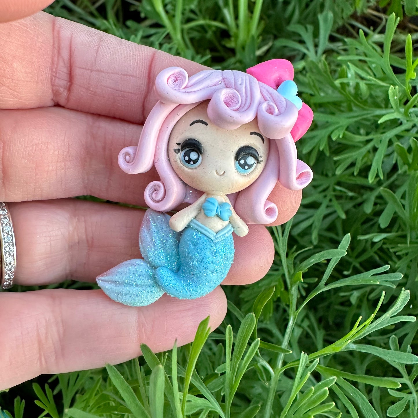 Custom Mermaid Clay Bow