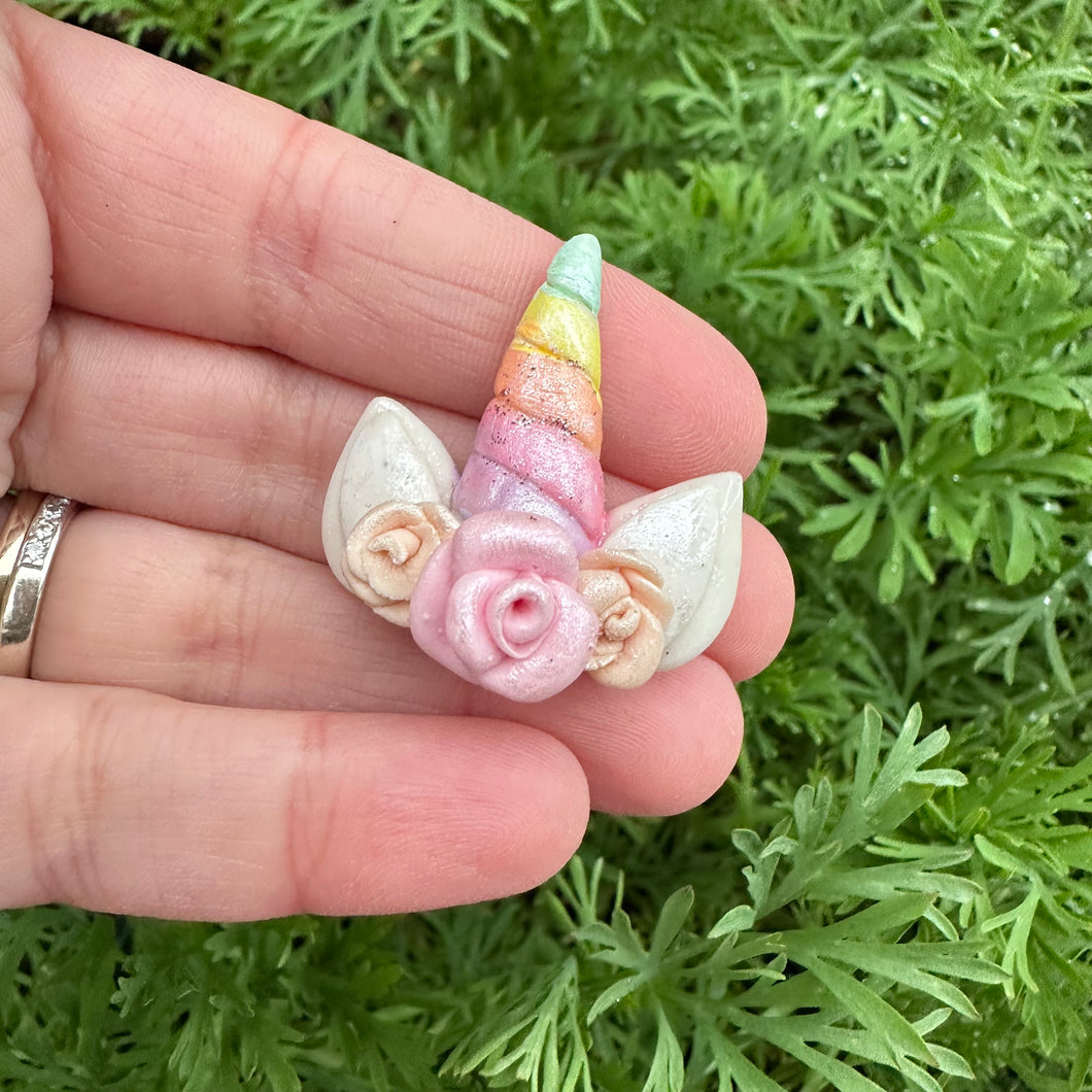 Custom Unicorn Clay Bow