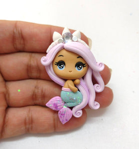 Custom Mermaid Clay Bow