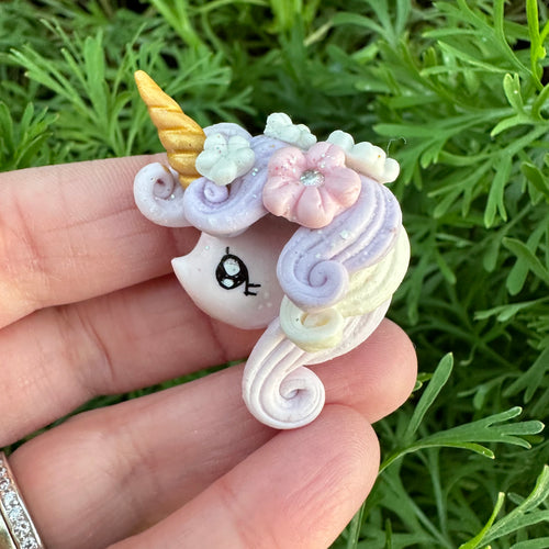 Custom Unicorn Clay Bow