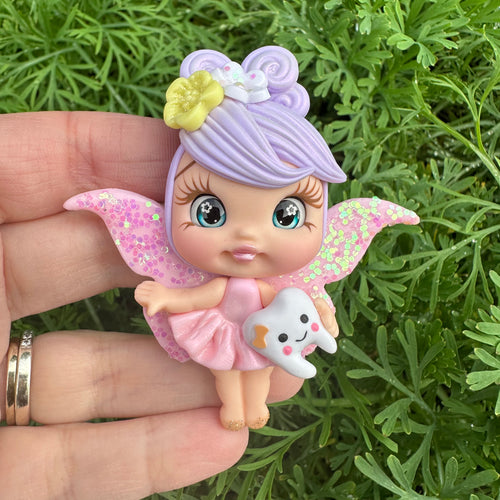 Custom Tooth Fairy Clay Bow