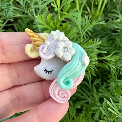 Custom Unicorn Clay Bow