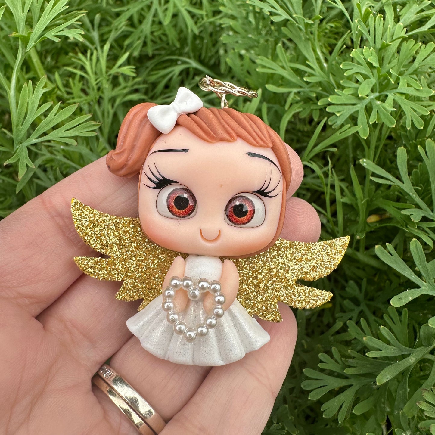 Custom Angel Girl Clay Bow