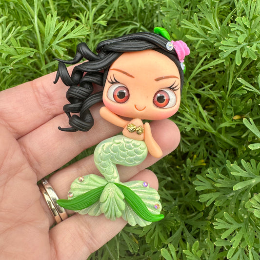 Custom Mermaid Clay Bow