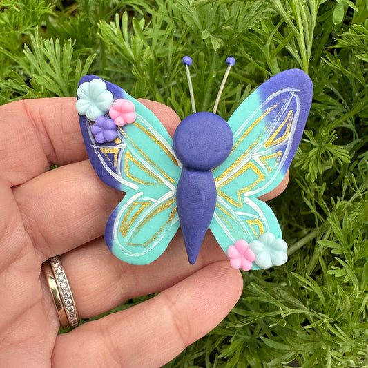 Custom Butterfly Clay Bow