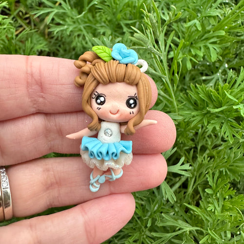 Custom Floral Ballerina Clay Bow